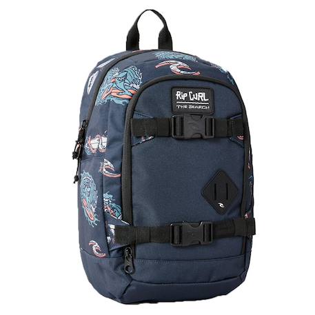 Sac à dos garçon rip curl posse sml textile imprimé surf Bleu / orange 1 - vertbaudet enfant 