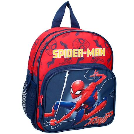 Garçon-Accessoires-Cartable, trousse-Sac à dos enfant spider-man web warriors 30 cm 2 poches zippées