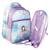 Sac à dos fille 2-en-1 à motif 44 cm Bleu / violet+Pêche+Rose/multicolore 2 - vertbaudet enfant 