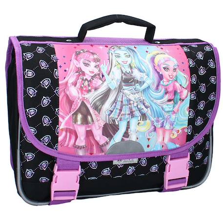 Fille-Accessoires-Cartable scolaire fille monster high feeling avec 2 compartiments 38 cm