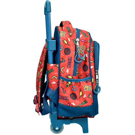 Sac à dos trolley cars en polyester imprimé Bleu / rouge 2 - vertbaudet enfant 