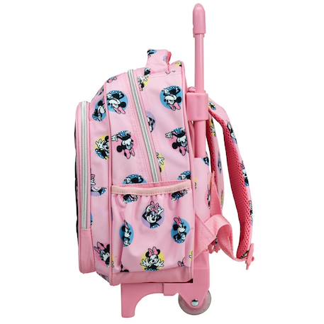 Sac à dos à roulettes fille - design minnie - disney Rose 4 - vertbaudet enfant 