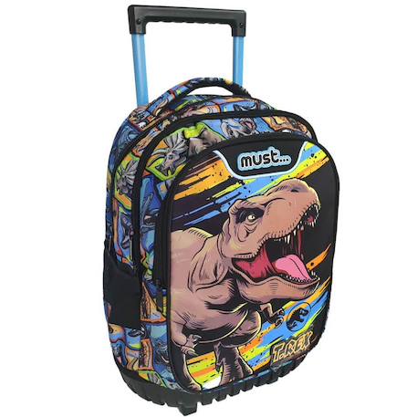 Sac à dos trolley t-rex motif textile Bleu 1 - vertbaudet enfant 