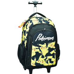 Sac à dos à roulettes pokémon pikachu 50 cm - cartable  - vertbaudet enfant