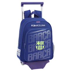 Sac à dos trolley à roulettes fc barcelona - 34 cm - 1 compartiment  - vertbaudet enfant