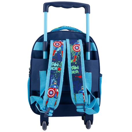 Trolley avengers captain america motif bouclier en polyester Bleu marine 2 - vertbaudet enfant 