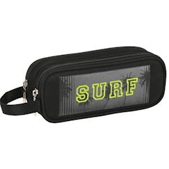 Trousse rectangulaire 2 compartiments textile safta surf miami  - vertbaudet enfant