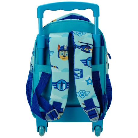 Sac à dos trolley maternelle garçon chase de la pat patrouille 30 cm Bleu / bleu 3 - vertbaudet enfant 