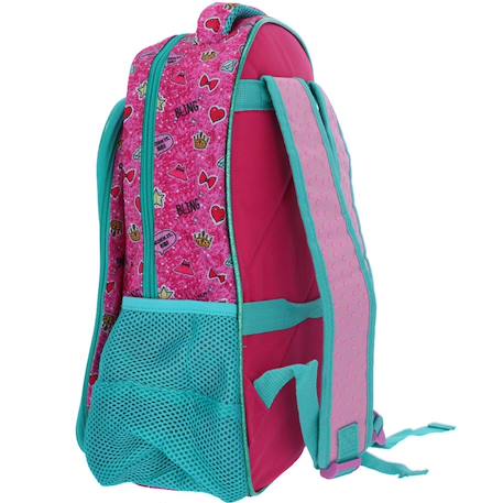 Sac à dos scolaire pvc pailleté lol surprise Rose 2 - vertbaudet enfant 