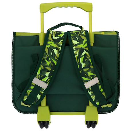 Cartable à roulettes dinosaure roarr 41 cm - trolley scolaire enfant Vert 2 - vertbaudet enfant 