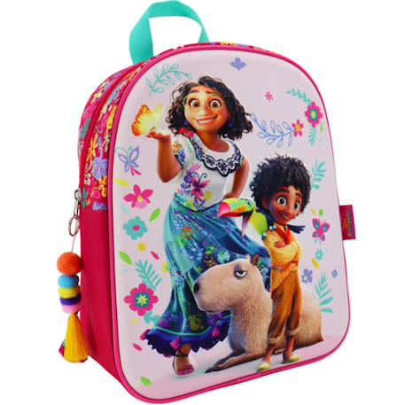 Fille-Accessoires-Cartable, trousse-Sac à dos maternelle fille disney encanto imprimé fleurs 3d
