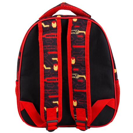 Sac à dos maternelle 3d iron man avengers 31 cm Gris / rouge 2 - vertbaudet enfant 
