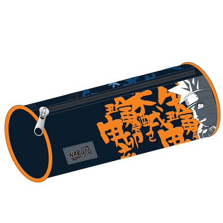 Trousse garçon ronde naruto letters en toile Bleu marine 2 - vertbaudet enfant 