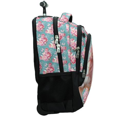 Sac à dos à roulettes licorne unicorns are real 48 cm Bleu lagon 2 - vertbaudet enfant 