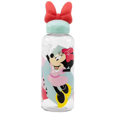 Gourde minnie 3d en plastique sans bpa 560 ml Noir / rose / foncé / noir 1 - vertbaudet enfant 