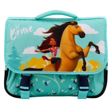 Sac à dos scolaire fille imprimé spirit riding free en tissu synthétique Vert 2 - vertbaudet enfant 