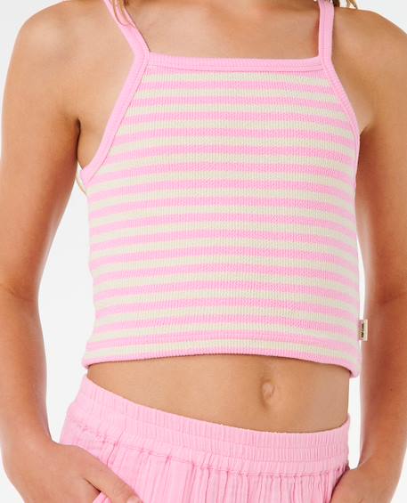 Pantalon fille premium surf beach Blue+Bright pink 11 - vertbaudet enfant 