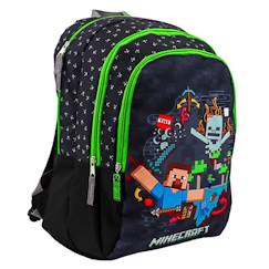 Sac à dos minecraft tnt pixel art polyester 2 compartiments  - vertbaudet enfant