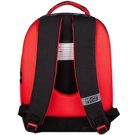 Sac à dos enfant iron man 43 cm – 2 compartiments zippés Noir / rouge 2 - vertbaudet enfant 