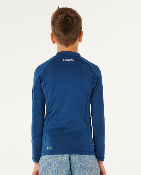 T-shirt anti-uv waves upf manches longues enfant Light navy+Vitamin c 3 - vertbaudet enfant 