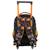 Sac à roulettes scolaire basketball fire 45 cm - trolley 3 compartiments Noir / orange 2 - vertbaudet enfant 