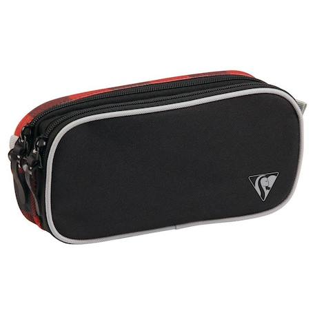 Trousse rectangulaire motif damier toile Noir / rouge 3 - vertbaudet enfant 