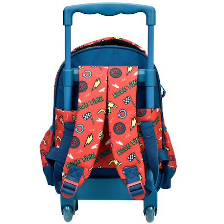 Sac à dos trolley cars en polyester imprimé Bleu / rouge 3 - vertbaudet enfant 
