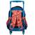 Sac à dos trolley cars en polyester imprimé Bleu / rouge 3 - vertbaudet enfant 