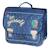 Cartable fille carré motif pois polyester ettavee bloom be yourself Bleu marine 1 - vertbaudet enfant 