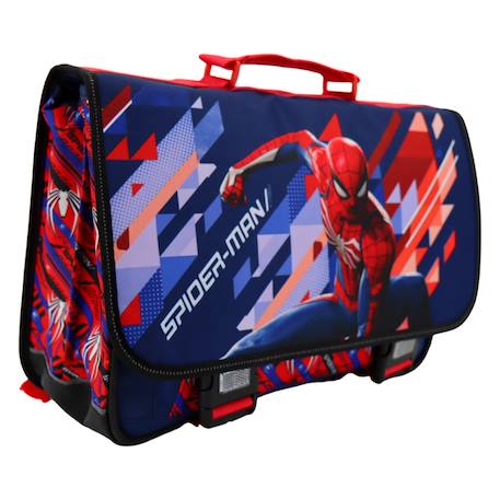 Cartable en tissu polyester haute qualité spiderman Bleu 4 - vertbaudet enfant 