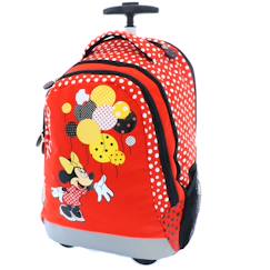 Sac à dos à roulettes minnie lost in dots 46 cm - disney ecm  - vertbaudet enfant