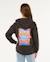 Sweat à capuche sunshine squad   fille Washed black 3 - vertbaudet enfant 