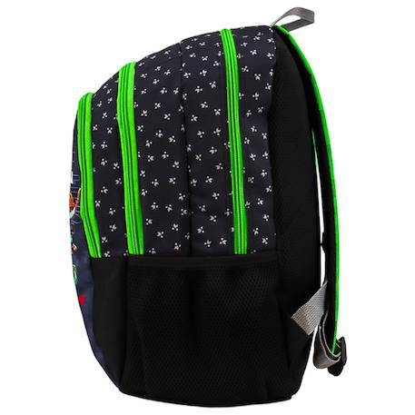 Sac à dos minecraft tnt pixel art polyester 2 compartiments Noir / doré 3 - vertbaudet enfant 