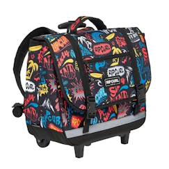 Cartable à roulettes garçon rip curl multico fluo 17l - 2 compartiments  - vertbaudet enfant