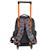 Trolley scolaire garçon lion animal planet africa wild 3 compartiments 45 cm Noir / orange / gris 2 - vertbaudet enfant 