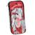 Trousse rembourrée double compartiment licorne love 23 cm Blanc / rouge / noir 2 - vertbaudet enfant 