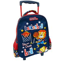 Sac à dos trolley maternelle garçon basketball lion 31 cm  - vertbaudet enfant