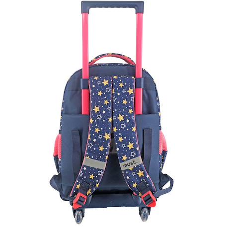 Sac à dos à roulettes girl moon must 45 cm trolley Multicolore 2 - vertbaudet enfant 