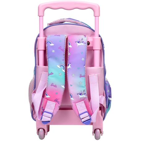 Sac à dos à roulettes enfant fille - licorne barbie - compact Multicolore 2 - vertbaudet enfant 
