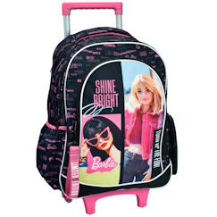 Sac à dos à roulettes fille - motif barbie shine bright - haut de gamme  - vertbaudet enfant