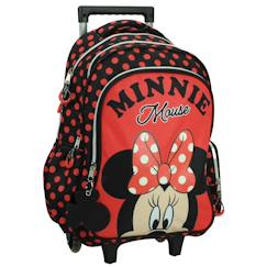 Sac à dos à roulettes fille minnie mouse - disney - haut de gamme  - vertbaudet enfant