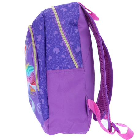Sac à dos enfant imprimé lécole des licornes 38 cm Bleu / violet 3 - vertbaudet enfant 