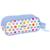 Trousse rectangulaire smiley world heureux double compartiment zippé – smiley world Bleu 2 - vertbaudet enfant 