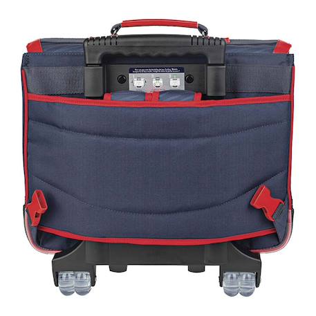 Sac à dos trolley aaron 2025 18 l 38 cm simili avec bretelles rembourrées Bleu / rouge / noir 3 - vertbaudet enfant 