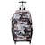 Sac à dos à roulettes garçon rip curl ozone 49 cm - avec compartiment pour ordinateur Noir / rouge / gris 2 - vertbaudet enfant 