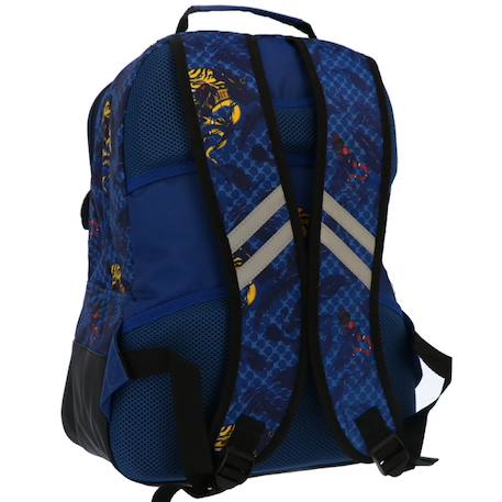 Sac à dos garçon imprimé tigre camps united en tissu résistant 42 cm Bleu marine 2 - vertbaudet enfant 