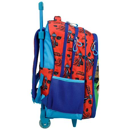 Sac à roulettes pat patrouille imprimé rescue wheels 46 cm Bleu / rouge 2 - vertbaudet enfant 