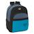 Sac à dos scolaire blackfit8 california 42 cm à 2 zips Noir / bleu / marine / gris 1 - vertbaudet enfant 