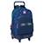 Sac à dos trolley benetton damero à roues amovible 45x33x22 cm Bleu / multicolore 1 - vertbaudet enfant 