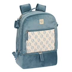 Puériculture-Sac à dos à langer velours feuilles 43 cm